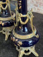 2pcs decorative vases in dark blue, medium size (6601) - Image 11