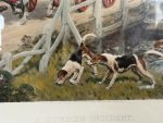 Antīks angļu medību koka rāmī prints "A Summer Incident" — 20. gadsimta sākums, (Antique hunting print horses and hounds titled "A Summer Incident" ) (6636) - Image 6
