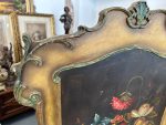 Screen with Floral Painting, Decorative on Both Sides, Large Size (4210) - Image 13