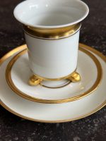 Izsmalcināta Porcelāna Krūzīte Un Apakštasīte (6962) - Image 6