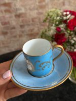 Izsmalcināta Porcelāna Krūzīte Un Apakštasīte (6961) - Image 4