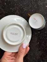 Izsmalcināta Porcelāna Krūzīte Un Apakštasīte (6961) - Image 9
