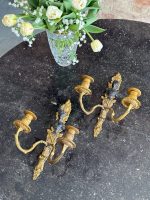 Exquisite, bronze bra pair of lamps, medium-small size (6600) - Image 3