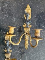 Exquisite, bronze bra pair of lamps, medium-small size (6600) - Image 5