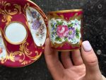 Izsmalcināta Porcelāna Krūzīte Un Apakštasīte (6960) - Image 5