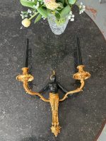 Udsøgt, stor bronzewandlampe (6603)