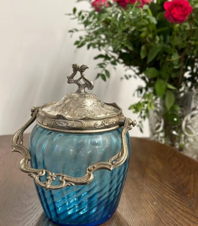 antique-blue-glass-biscuit-jar-5226