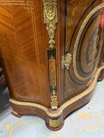 Commode en acajou avec marqueterie et marbre vert — Style Napoléon III, France, vers 1860-1880 (6638) – Image 13