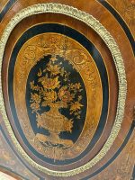 Commode en acajou avec marqueterie et marbre vert — Style Napoléon III, France, vers 1860-1880 (6638) – Image 25