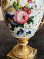 Vieux Paris porcelain vase with gilding — Empire style (6994) - Image 10