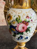 Vieux Paris porcelain vase with gilding — Empire style (6994) - Image 11