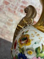 Vieux Paris porcelain vase with gilding — Empire style (6994) - Image 12