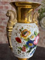 Vieux Paris porcelain vase with gilding — Empire style (6994) - Image 3
