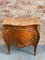Small chest of drawers with bronze detailing and marble top, 2 drawers (5854) - Image 2