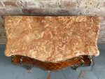 Small chest of drawers with bronze detailing and marble top, 2 drawers (5854) - Image 14
