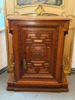 Ancien cabinet/commode en chêne néo-Renaissance style Henri II (6828) – Image 5