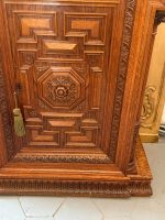 Ancien cabinet/commode en chêne néo-Renaissance style Henri II (6828) – Image 6