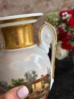 izsmalcināta porcelāna vāze ar zelta krāsas detalizāciju, neliela izmēra (6985) - Image 11