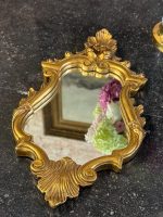 Spogulis Zelta Krāsas Rāmī, Neliela Izmēra (7171) - Image 3