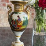 vieux paris porcelain vase hand painted