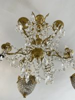 Bronzas Lampa priekš Svecēm, ar Kristāliem (3443) - Image 3