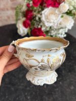 porcelāna krūze ar zelta krāsas detalizāciju, liela tilpuma ietilpība (6993) - Image 3