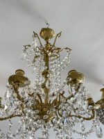 Bronzas Lampa priekš Svecēm, ar Kristāliem (3443) - Image 8