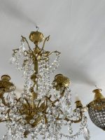Bronzas Lampa priekš Svecēm, ar Kristāliem (3443) - Image 9