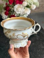 porcelāna krūze ar zelta krāsas detalizāciju, liela tilpuma ietilpība (6993) - Image 4