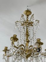 Bronzas Lampa priekš Svecēm, ar Kristāliem (3443) - Image 10