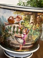 Apgleznoti Franču Porcelāna Kašpo, Vidēja Izmēra, Pieejami 2gab (5234) - Image 6