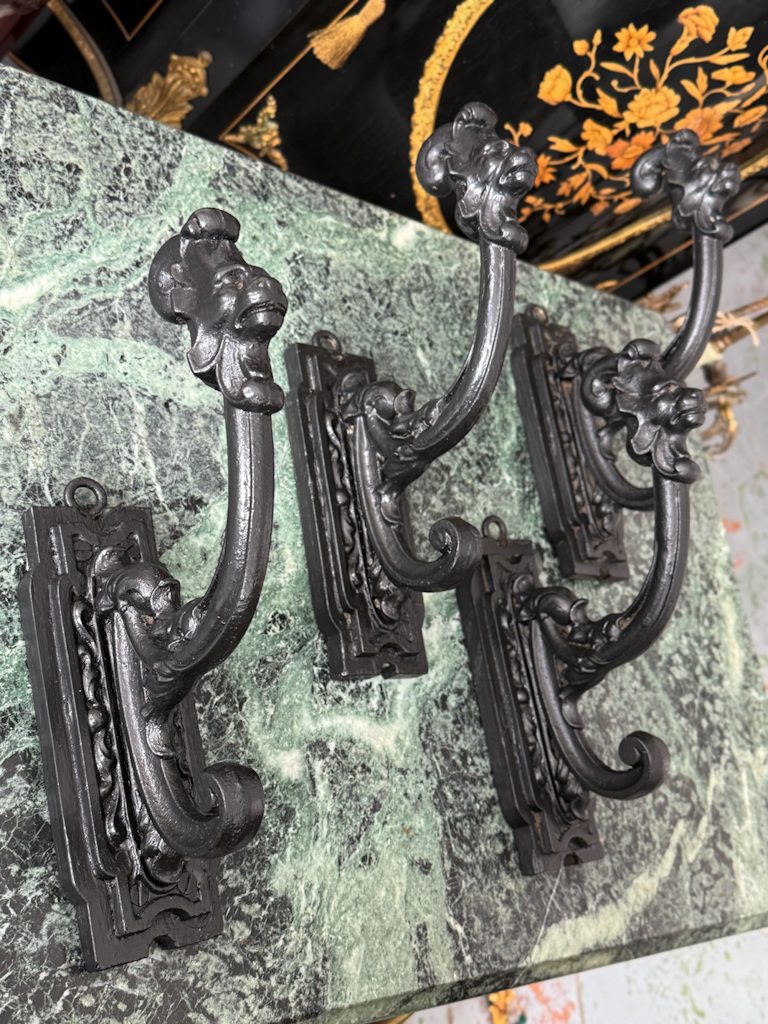 IMG_7535 antique cast iron curtain holders