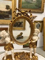 Exclusive Neo-Baroque Table Mirror with Angel (Cherub) Figures - France, c. 1900 (6208) - Image 3