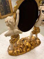 Exclusive Neo-Baroque Table Mirror with Angel (Cherub) Figures - France, c. 1900 (6208) - Image 12