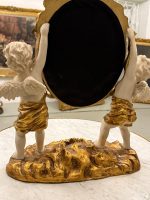Exclusive Neo-Baroque Table Mirror with Angel (Cherub) Figures - France, c. 1900 (6208) - Image 14