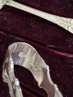 Эксклюзивный антикварный серебряный набор для чая и сахара "Mappin & Webb" в оригинальной коробке (6 предметов + 1 предм — изображение 4