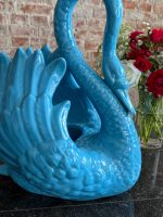 Grande figurine cygne, faïence, bleue, lourde (6973) – Image 3