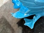 Grande figurine cygne, faïence, bleue, lourde (6973) – Image 8