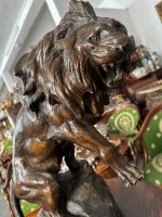 Lauva Cīnītājs — "Lion Combattant" — Franču Animālisms, Francija, ap 1910.–1940. Liela Izmēra Lauvas Figūra (1879-1943), Terakota, ar Zīmogu un Parakstu, Smaga (5190) - Image 14