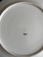 apgleznots porcelāna šķīvis, gaiši zilā krāsā, neliela izmēra (6611) - Image 8