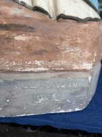 Liela izmēra, ļoti smaga skulptūra/figūra no baznīcas, ar mākslinieka parakstu Madonna ar Bērnu Jēzu un Vissvētāko Sirdi — Neoģotika / Katoliskā atdzimšana, Ljēža (Beļģija), ap 1870.–1910. · Autors: Léon Beaujean, Liège(6494) - Image 3
