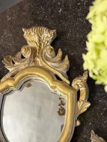 2 stk. messing lysestaker med speil, tre, mellomstor, lett (7163) - Bilde 11