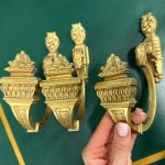 Bronzedekorationer, Ophæng, til Gardiner, 3 Stykker (3666)