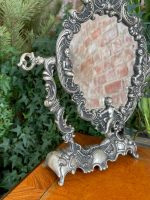Miroir sur pied en laiton avec ange, léger, petite taille – Image 6
