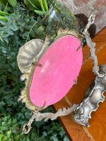 Miroir sur pied en laiton avec ange, léger, petite taille – Image 12