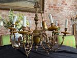 Griestu lampa ar oniksu, liela izmēra, 9 spuldzēm, Smaga (7105) - Image 2
