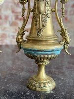 2gab Pāris antīku neorokoko stila bronzas dekoru — antique bronze urns — Francija, 19. gs. beigas (6495) - Image 8