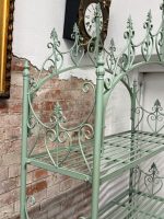 Antīks kaluma dzelzs etažērs ar 5 plauktiem — Historicisma stilā (Antique French 5-Tier Wrought Iron Etagere) (6645) - Image 7
