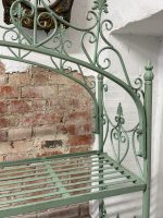 Antīks kaluma dzelzs etažērs ar 5 plauktiem — Historicisma stilā (Antique French 5-Tier Wrought Iron Etagere) (6645) - Image 12