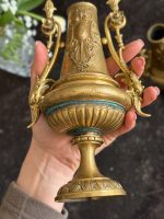 2gab Pāris antīku neorokoko stila bronzas dekoru — antique bronze urns — Francija, 19. gs. beigas (6495) - Image 13